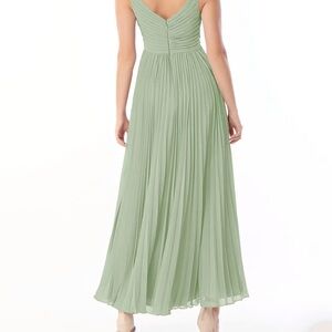 Azazie Raychelle Dusty Sage Bridesmaid Dress